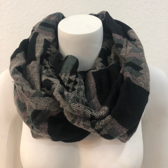 Target Accessories - 2/$25 Sale Black and Grey Infinity Fashion Scarf